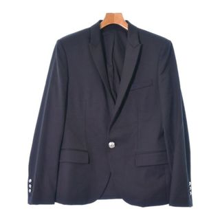 バルマン(BALMAIN)のBALMAIN バルマン テーラードジャケット 48(L位) 黒 【古着】【中古】(テーラードジャケット)