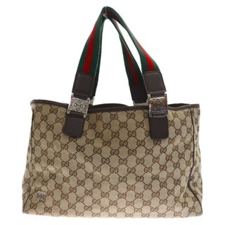 グッチ(Gucci)のGUCCI グッチ GGキャンバス シェリーライン トートバッグ ベージュ 145758 205027(トートバッグ)