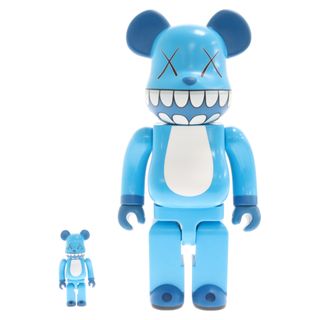 メディコムトイ(MEDICOM TOY)のMEDICOM TOY メディコムトイ ×a-nation BE＠RBRICK WITH KAWS CHOMPERS ベアブリック カウズ チョンパーズ フィギュア ブルー 400%/100%(その他)