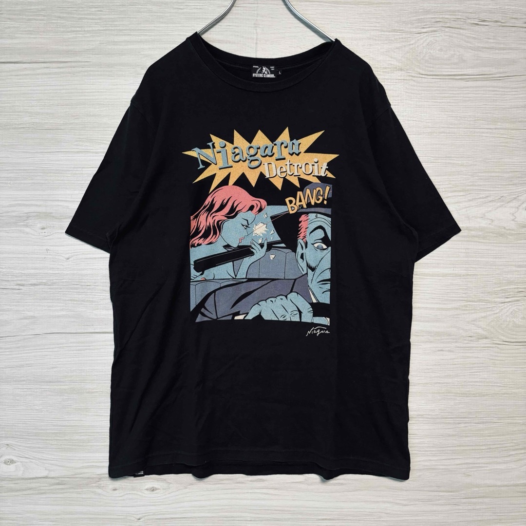 HYSTERIC GLAMOUR(ヒステリックグラマー)の【入手困難】ヒステリックグラマー　Tシャツ　Lサイズ　ナイアガラ　ガール　レア メンズのトップス(Tシャツ/カットソー(半袖/袖なし))の商品写真