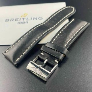 ブライトリング(BREITLING)のc170【ブライトリング】441X 24mm カーフ レザー ベルト 鏡面 尾錠(レザーベルト)