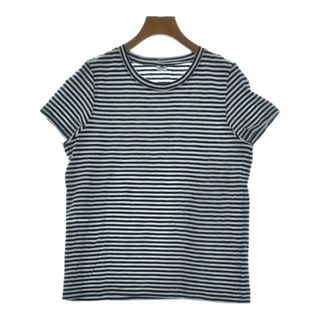 プチバトー(PETIT BATEAU)のPETIT BATEAU Tシャツ・カットソー M 紺x白(ボーダー) 【古着】【中古】(カットソー(半袖/袖なし))