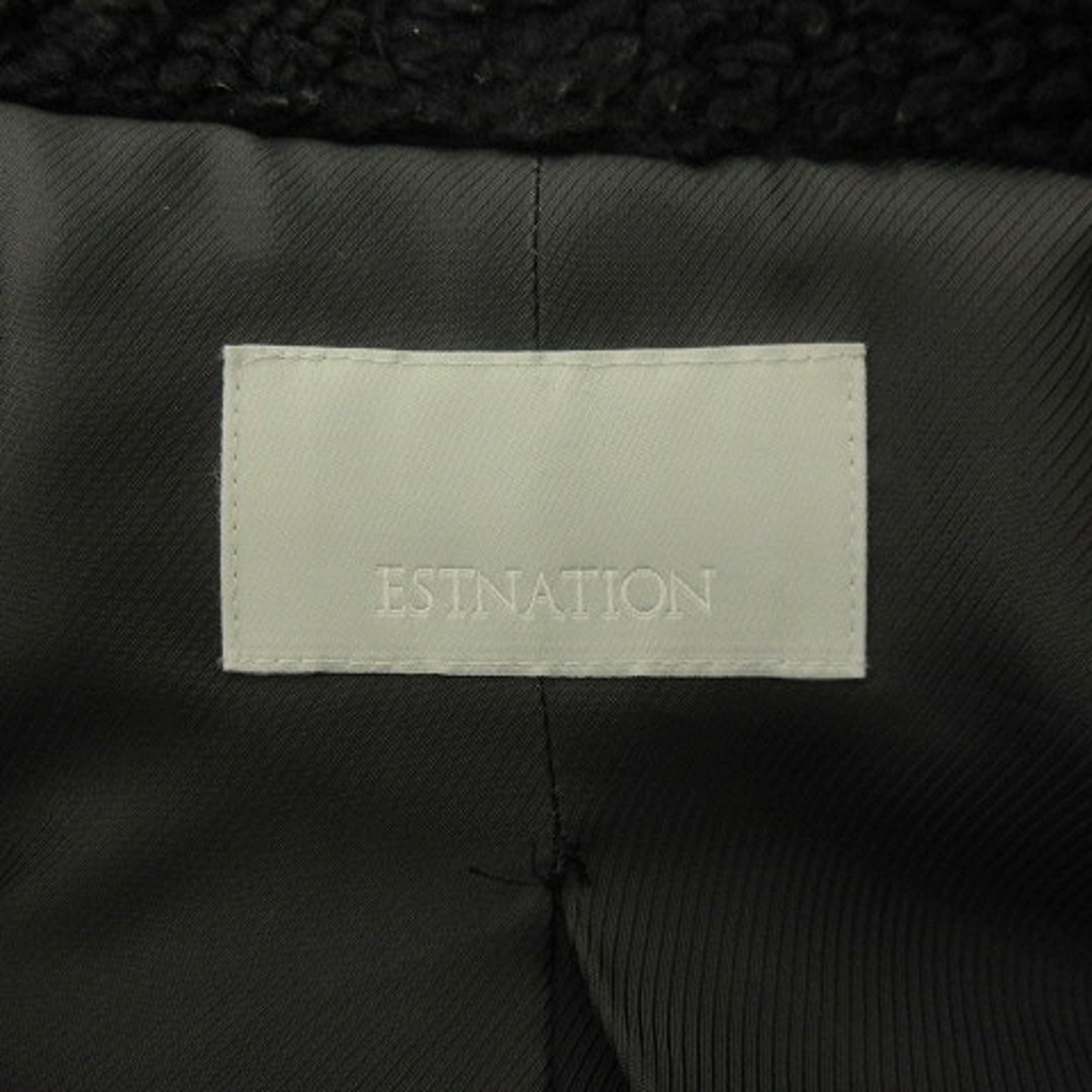 ESTNATION(エストネーション)のエストネーション ニット ジャケット ブルゾン フード ビッグシルエット 38 レディースのジャケット/アウター(ブルゾン)の商品写真