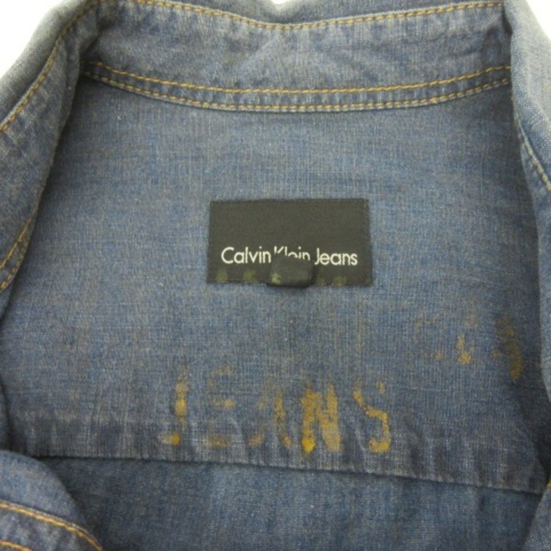 Calvin Klein(カルバンクライン)のカルバンクライン CALVIN KLEIN デニムシャツ 長袖 L ■GY31 メンズのトップス(シャツ)の商品写真