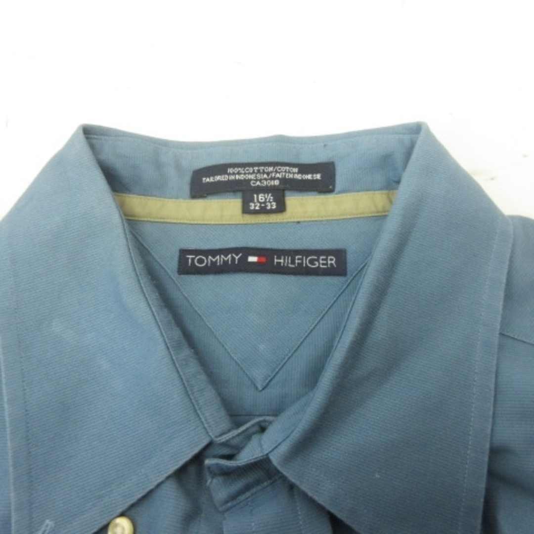 TOMMY HILFIGER(トミーヒルフィガー)のトミーヒルフィガー BDシャツ ボタンダウンシャツ 長袖 青 16.5 約XL メンズのトップス(シャツ)の商品写真
