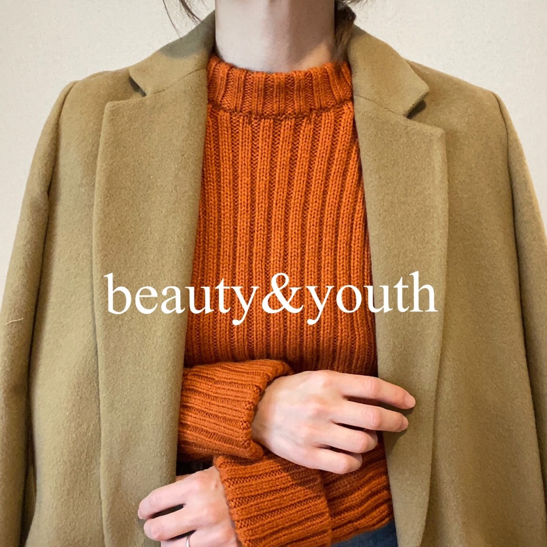 beauty&youth ビーバーミドルガウンコート