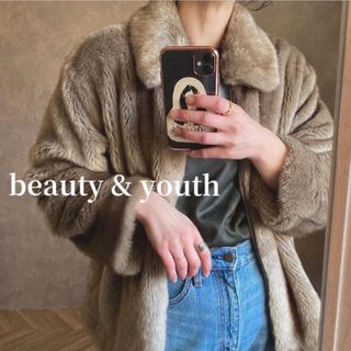 ビューティアンドユースユナイテッドアローズ(BEAUTY&YOUTH UNITED ARROWS)のbeauty&youth フェイクファージップブルゾン(毛皮/ファーコート)