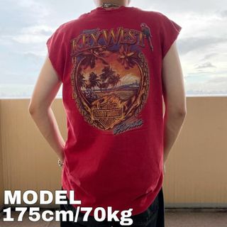 ハーレーダビッドソン(Harley Davidson)のハーレーダビッドソン ノースリーブ プリントTシャツ カットオフ フロリダ XL(Tシャツ/カットソー(半袖/袖なし))