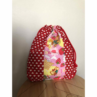 レトロアニマルの着替え袋(キ46)(バッグ/レッスンバッグ)