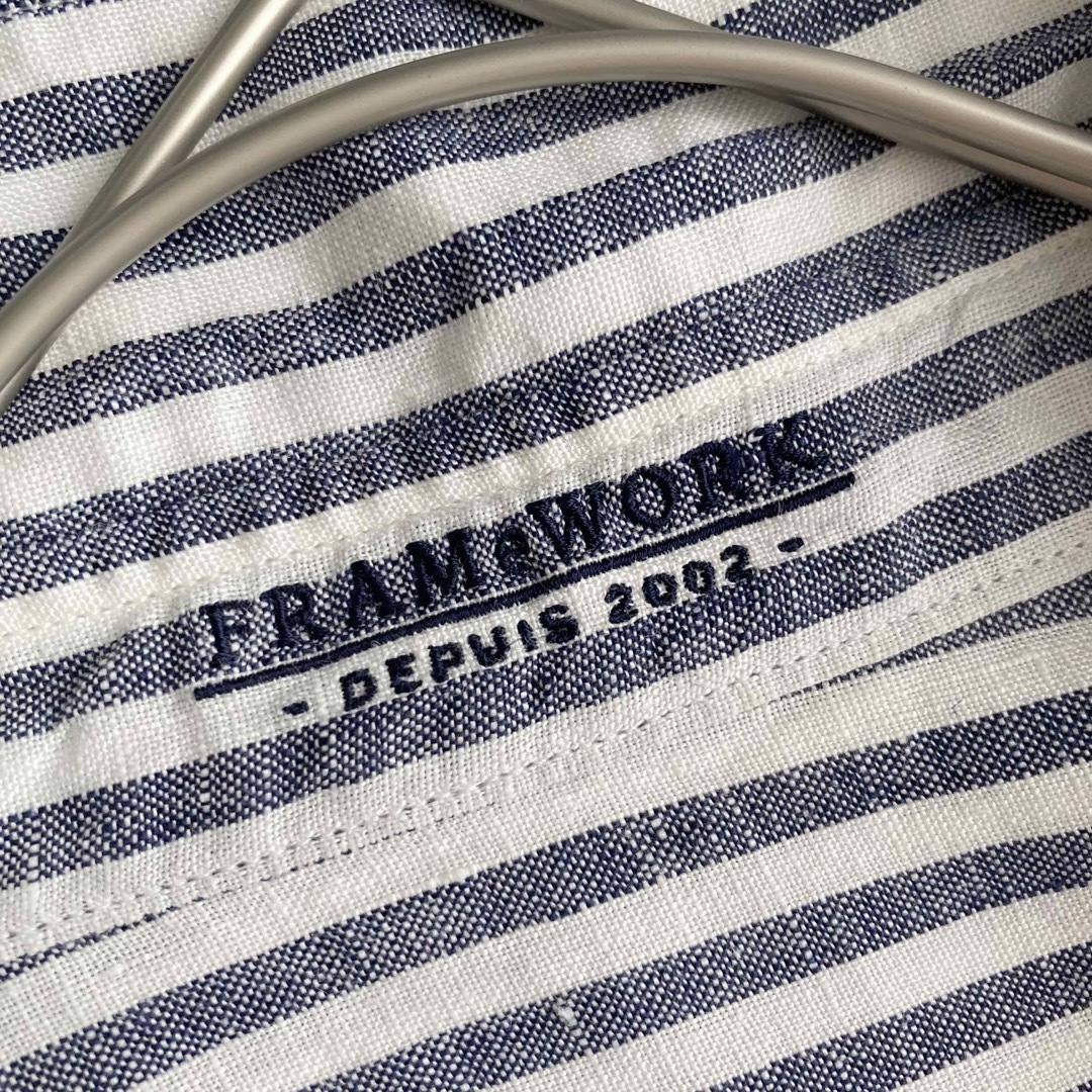 FRAMeWORK(フレームワーク)のみ様 専用 FRAMeWORK フレンチリネン レギュラーカラーシャツ  レディースのトップス(シャツ/ブラウス(長袖/七分))の商品写真