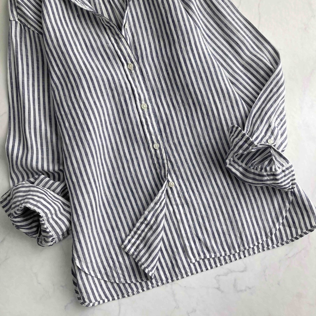 FRAMeWORK(フレームワーク)のみ様 専用 FRAMeWORK フレンチリネン レギュラーカラーシャツ  レディースのトップス(シャツ/ブラウス(長袖/七分))の商品写真