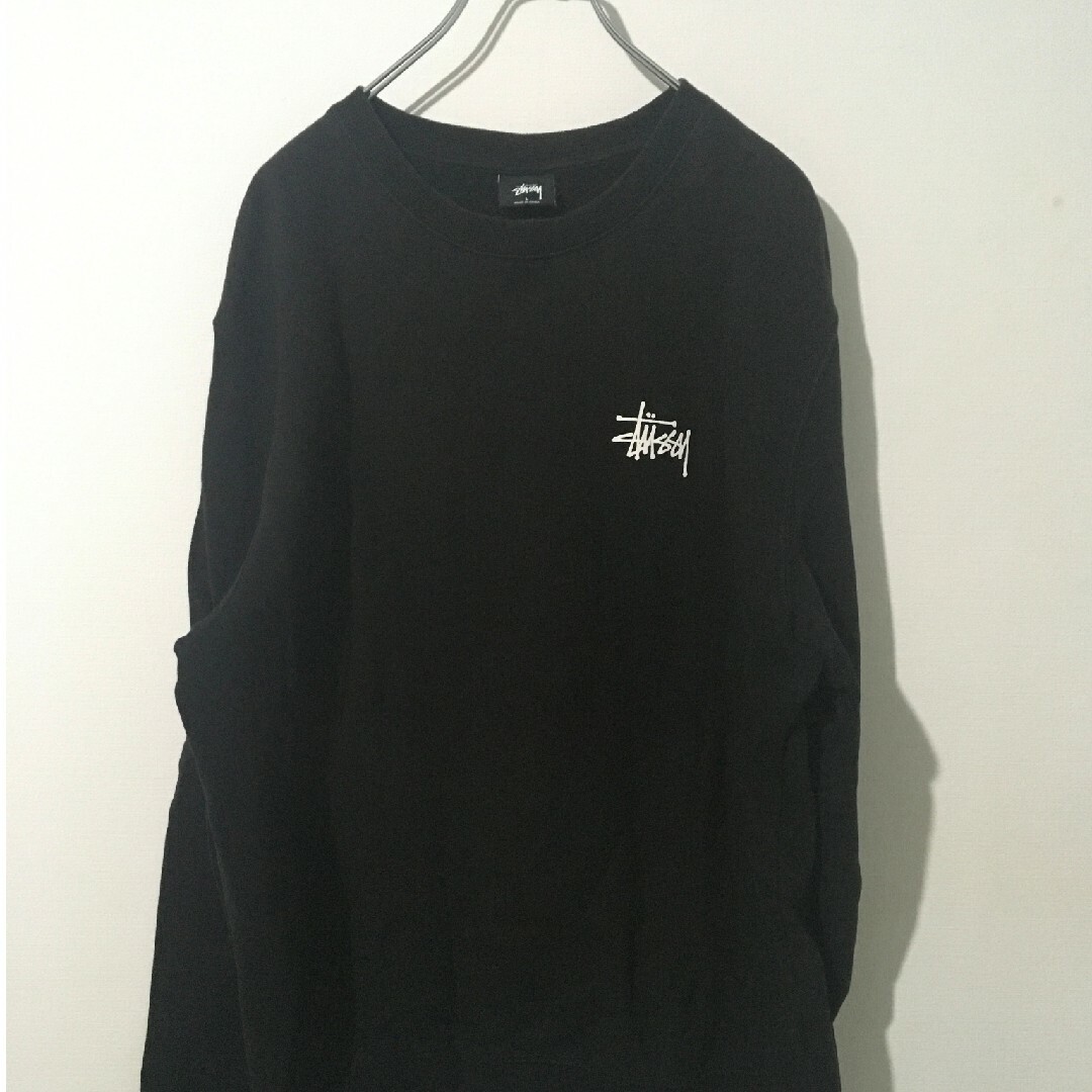 STUSSY(ステューシー)のSTUSSY ステューシー バックプリント スウェット 裏起毛 Lサイズ メンズのトップス(スウェット)の商品写真