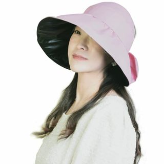 【色: ピンク2】[IFSUN] レディースハット 日よけ帽子 春夏 UVカット(その他)