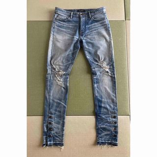 フィアオブゴッド(FEAR OF GOD)のMLVINCE （メルヴィンス）type-1 slim crash jeans(デニム/ジーンズ)