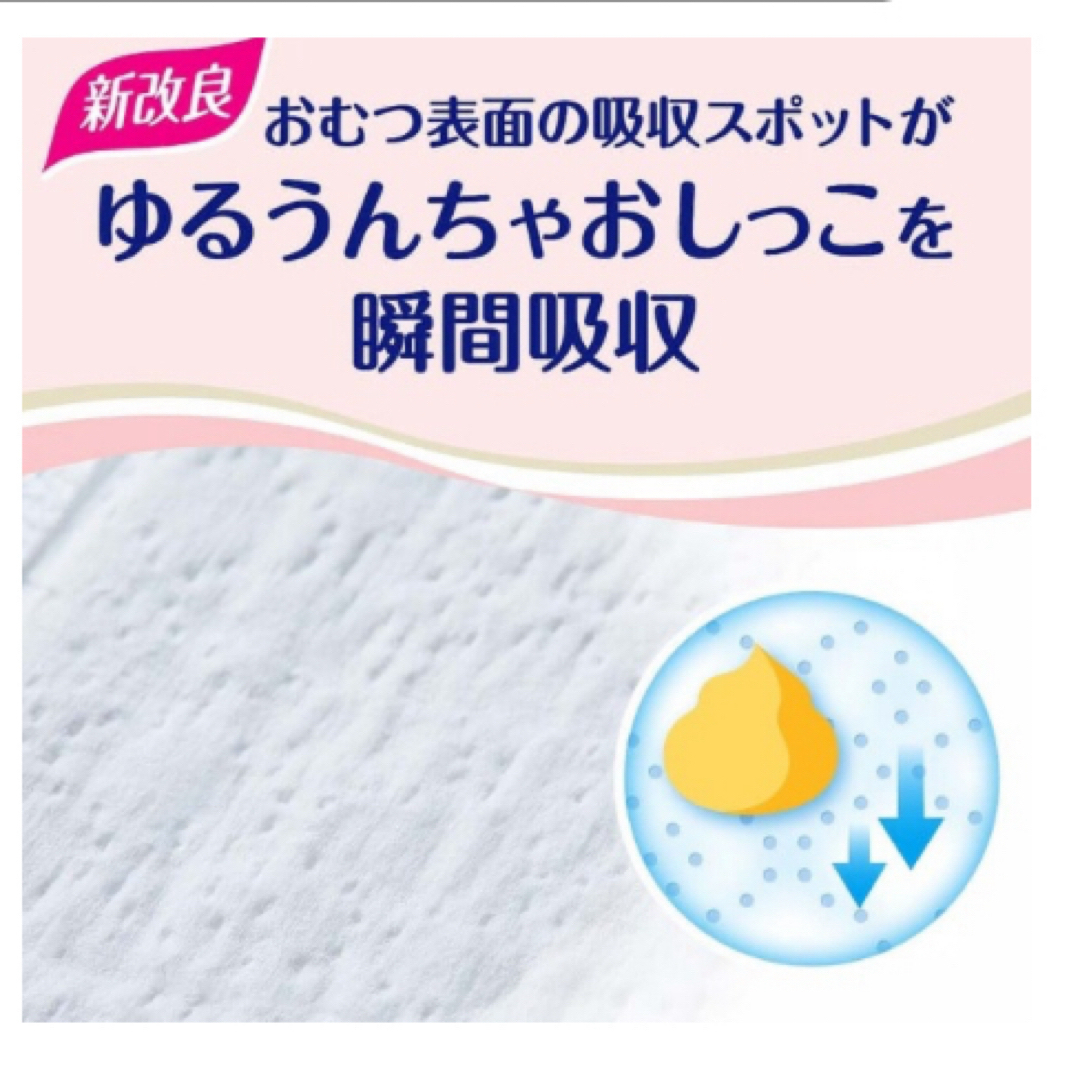 GOO.N(グ～ン)のグーンプラス　新生児　テープタイプ　3パック キッズ/ベビー/マタニティのおむつ/トイレ用品(ベビー紙おむつ)の商品写真