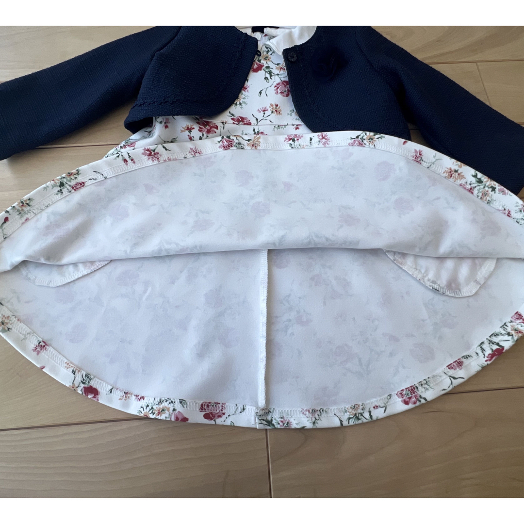 キムラタン(キムラタン)の【美品】キムラタン フォーマルワンピースセット キッズ/ベビー/マタニティのキッズ服女の子用(90cm~)(ドレス/フォーマル)の商品写真