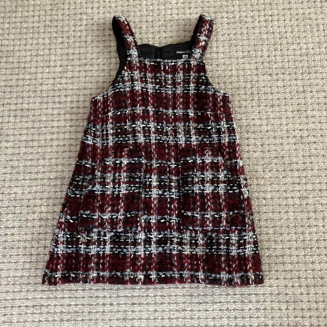 BeBe(ベベ)のべべ　110 ツイードワンピース キッズ/ベビー/マタニティのキッズ服女の子用(90cm~)(ワンピース)の商品写真