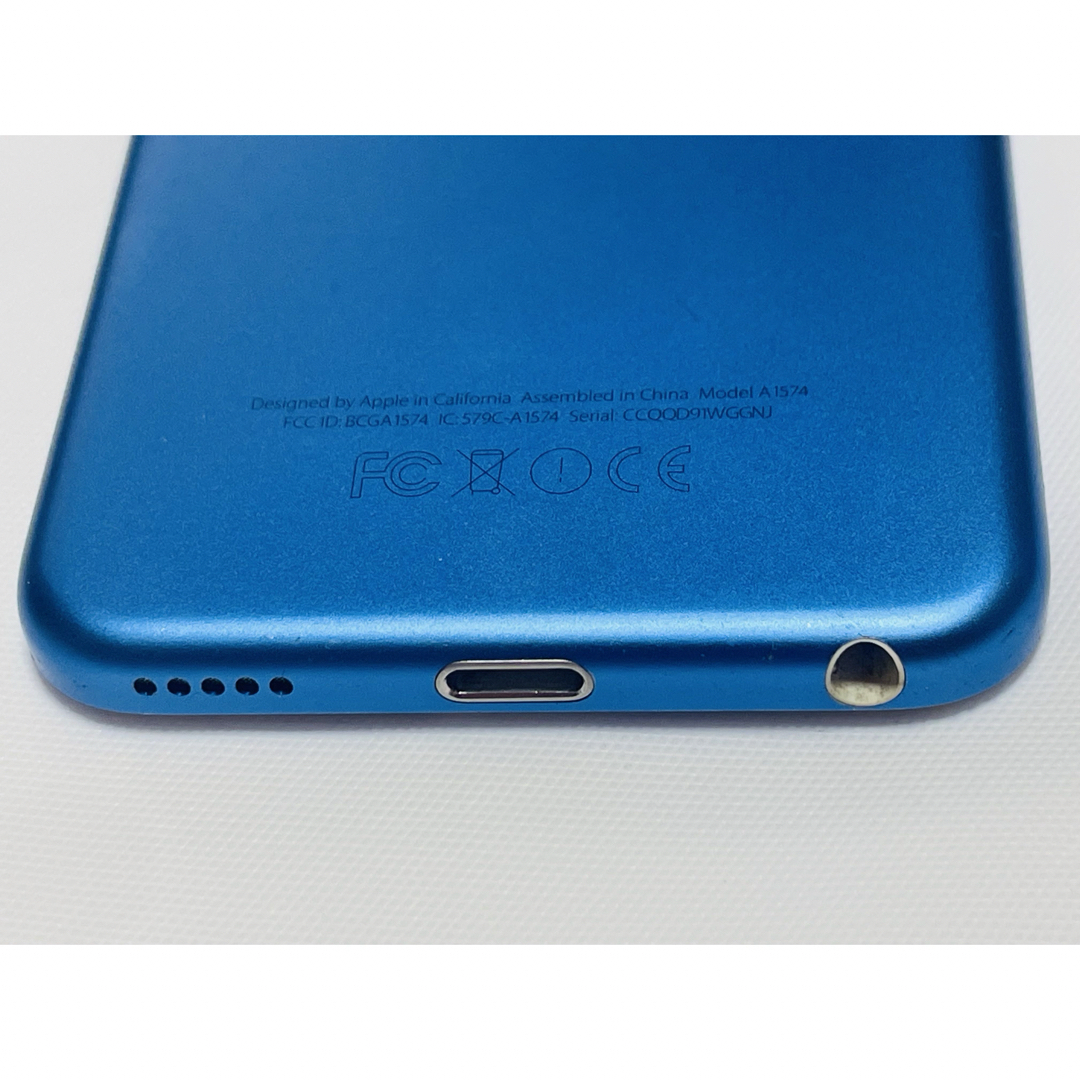 iPod touch(アイポッドタッチ)のiPod touch 第6世代 32GB MKHV2J/A 中古 ブルー スマホ/家電/カメラのオーディオ機器(ポータブルプレーヤー)の商品写真