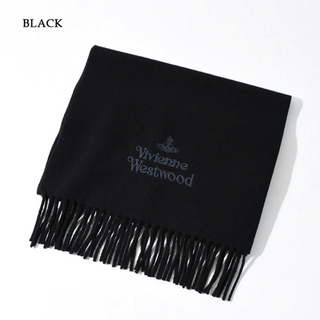 Vivienne Westwood - 【美品】ヴィヴィアンウエストウッド マフラー N401-BLACK ブラック