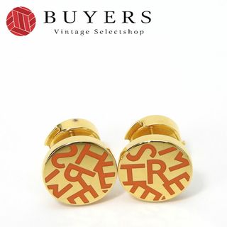 エルメス(Hermes)の【中古】 エルメス ピアス メタル ゴールド オレンジ Hロゴ メッキ アクセサリー レディース 女性 HERMES(ピアス)