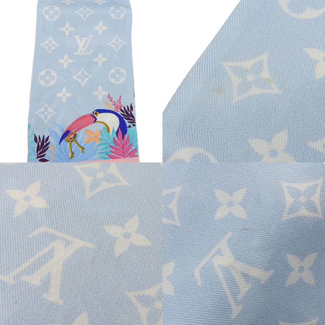 LOUIS VUITTON(ルイヴィトン)の【中古】 ルイ・ヴィトン スカーフ バンドー M76672 シルク マルチカラー シークレットジャングル レディース 女性 LOUIS VUITTON ハンドメイドのファッション小物(スカーフ)の商品写真