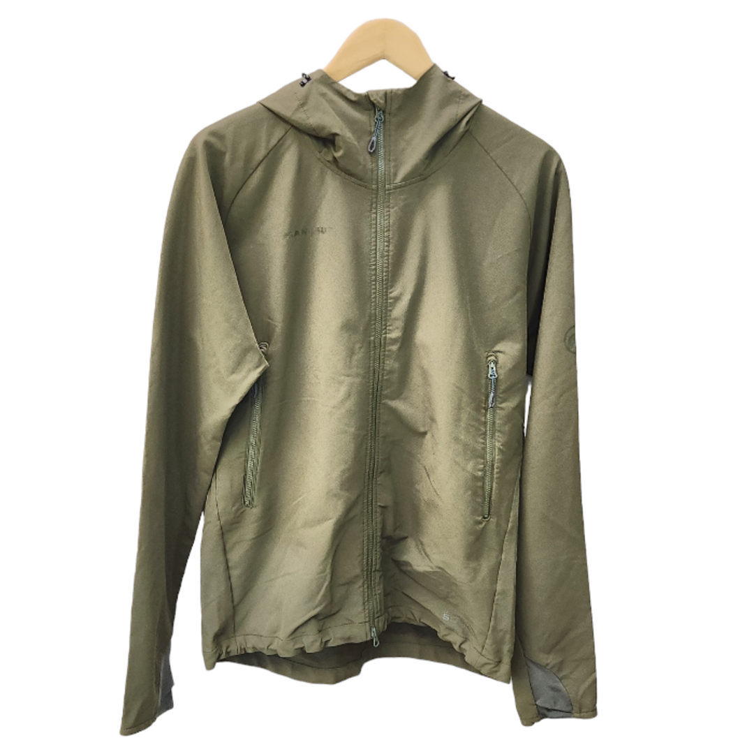 Mammut(マムート)のMAMMUT マムート Runbold Trail SO Hooded Jacket ジャケット メンズ ストレッチ clover XL 1011-23001 アウトドア マウンテンパーカー 中古 T1 メンズのジャケット/アウター(ナイロンジャケット)の商品写真