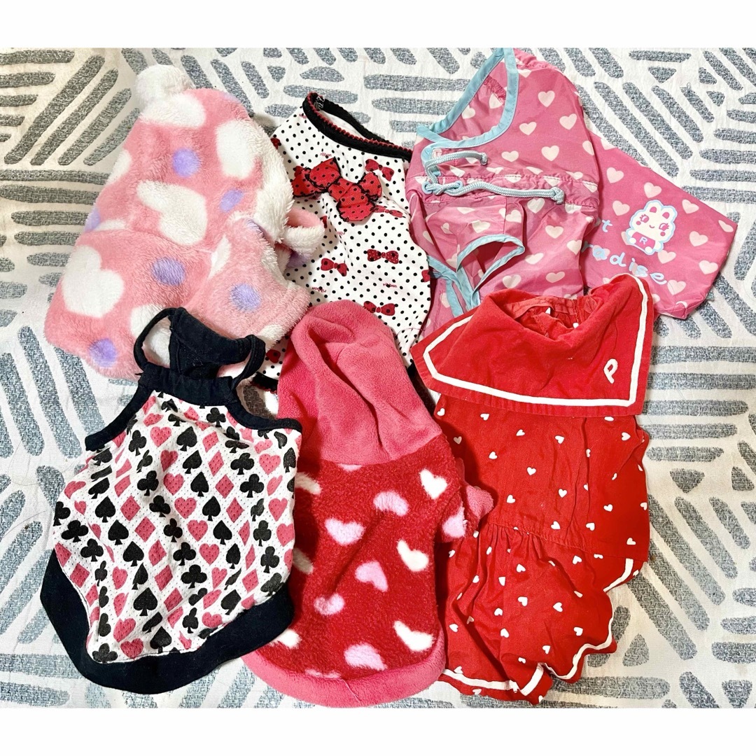 ペット服 6点セット 女の子 その他のペット用品(犬)の商品写真