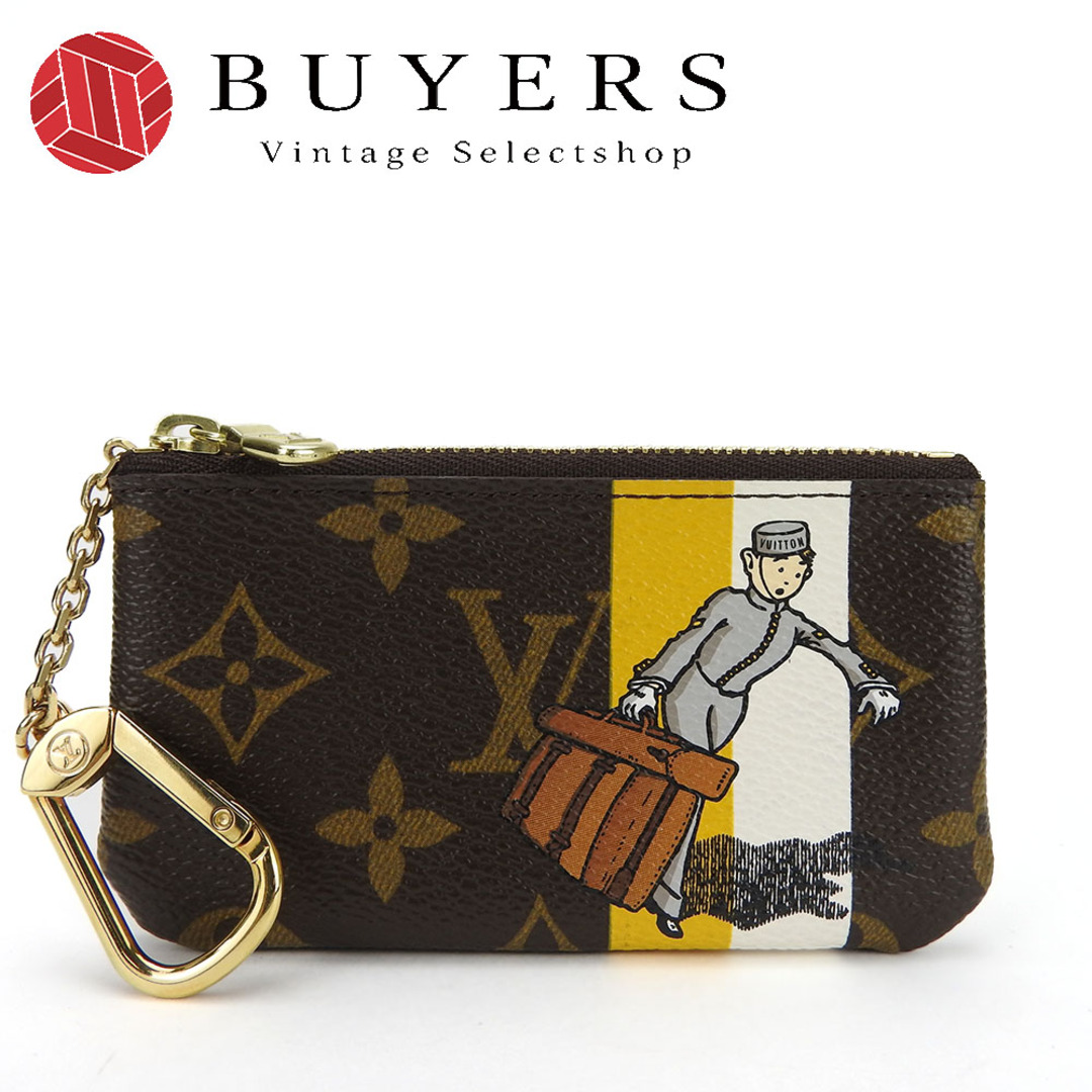 LOUIS VUITTON(ルイヴィトン)の【中古】 ルイ・ヴィトン コインケース ポシェットクレ M60033 モノグラム・グルーム イエロー ジョーヌ キーケース レディース 女性 LOUIS VUITTON レディースのファッション小物(コインケース)の商品写真