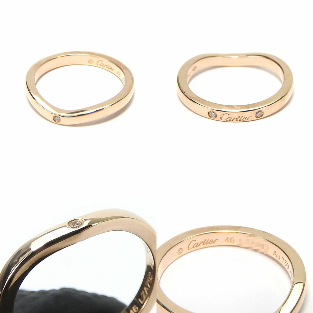 Cartier(カルティエ)の【中古】 カルティエ リング・指輪 クラシックウェディングリング 13201 K18PG 約2.3g ピンクゴールド 750 3P ダイヤモンド ジェエリー レディース 女性 CARTIER レディースのアクセサリー(リング(指輪))の商品写真