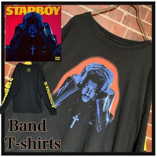 ミュージックティー(MUSIC TEE)のthe weeknd★ザ・ウィークエンド☆STARBOY★バンドTシャツ☆ロンT(Tシャツ/カットソー(七分/長袖))