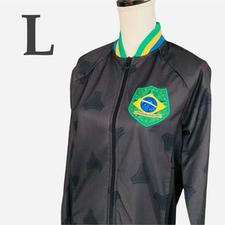 アディダス(adidas)のアディダス トラックジャケット ブラジル TT グレー L(ジャージ)