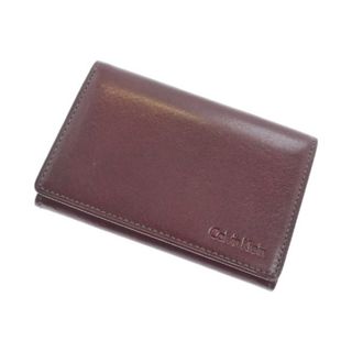 カルバンクライン(Calvin Klein)のCALVIN KLEIN カルバンクライン カードケース - エンジ系 【古着】【中古】(名刺入れ/定期入れ)