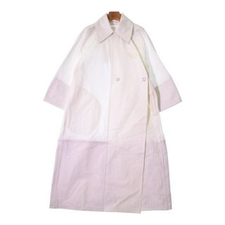 ジルサンダー(Jil Sander)のJIL SANDER ジルサンダー ステンカラーコート 30(XXXXS位) 白 【古着】【中古】(その他)