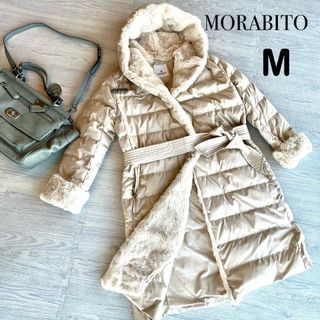 モラビト(MORABITO)の超美品✨MORABITO レディースコート　ホワイトM(ダウンコート)