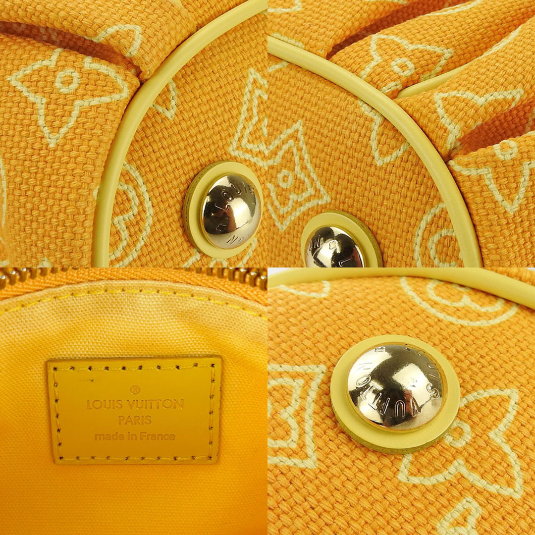 LOUIS VUITTON(ルイヴィトン)の【中古】 ルイ・ヴィトン トートバッグ カバイパネマ M95985 ビーチ キャンバス レザー イエロー ジョーヌ カジュアル レディース 女性 LOUIS VUITTON レディースのバッグ(トートバッグ)の商品写真