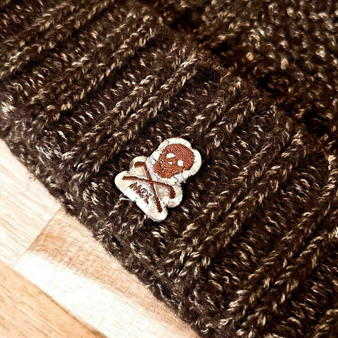 MARK&LONA マークアンドロナ ロゴ刺繍 スカル 総柄 ベージュ系 MARK&LONA マークアンドロナ ロゴ刺繍 スカル 総柄 ベージュ系
