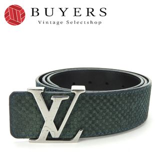 ルイヴィトン(LOUIS VUITTON)の【中古】 ルイ・ヴィトン ベルト M9765 スウェード レザー グリーン メンズ 男性 LOUIS VUITTON(ベルト)