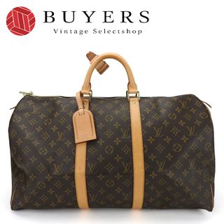 ルイヴィトン(LOUIS VUITTON)の【中古】 ルイ・ヴィトン ボストンバッグ キーポル50 M41426 モノグラムキャンバス ブラウン ゴールド金具 旅行 トラベル LOUIS VUITTON(ボストンバッグ)