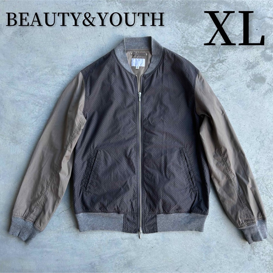 BEAUTY&YOUTH UNITED ARROWS(ビューティアンドユースユナイテッドアローズ)のBEAUTY&YOUTH UNITED ARROWS ジップアップブルゾン XL メンズのジャケット/アウター(ブルゾン)の商品写真