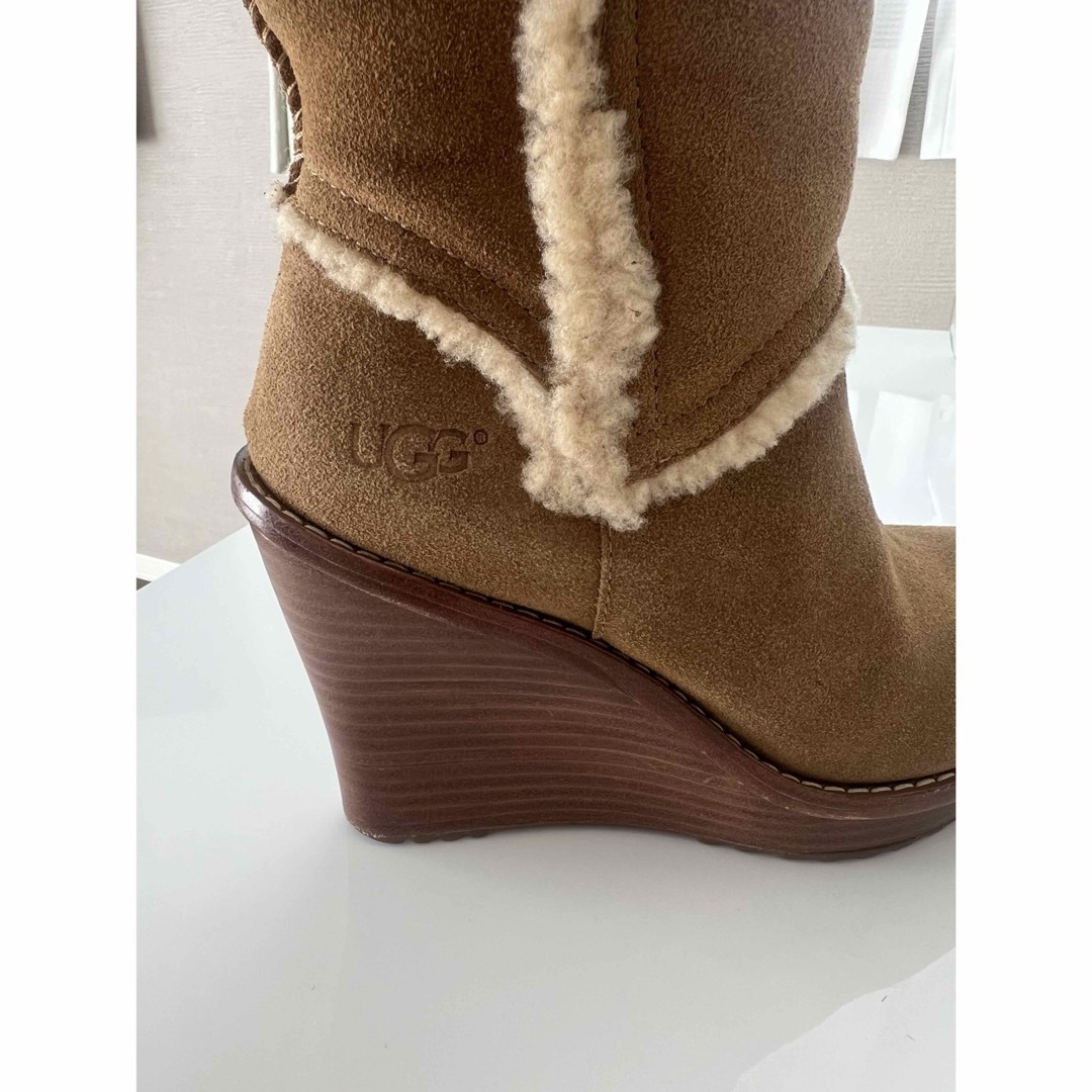 UGG アグ ウェッジソール ブーツ スエード 22cm