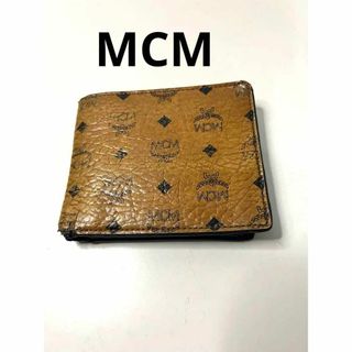 エムシーエム(MCM)の【正規品】MCM 折財布　ロゴ　キャメル(折り財布)