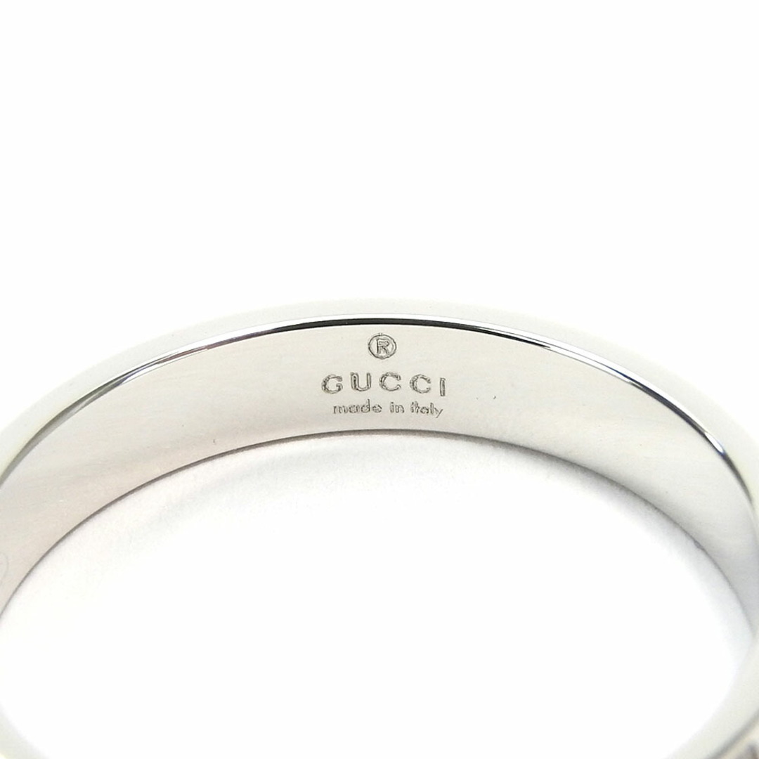 Gucci(グッチ)の【中古】 グッチ リング・指輪 アイコン K18WG 約4.1g ホワイトゴールド 750WG メンズ 男性 GUCCI メンズのアクセサリー(リング(指輪))の商品写真