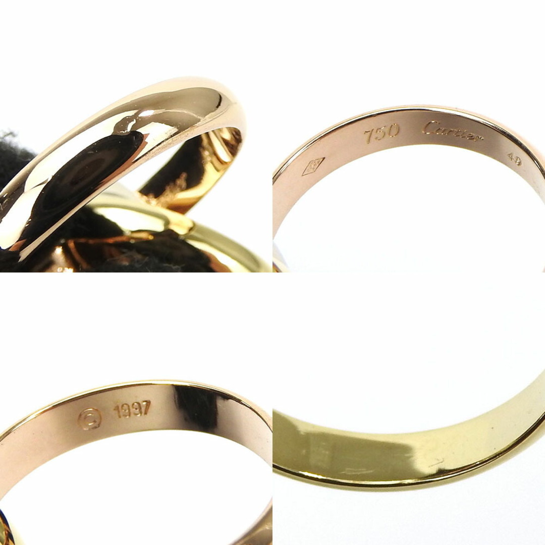 Cartier(カルティエ)の【中古】 カルティエ リング・指輪 トリニティ K18 約10.0g イエローゴールド/ホワイトゴールド/ピンクゴールド スリーカラー 750 レディース 女性 CARTIER レディースのアクセサリー(リング(指輪))の商品写真