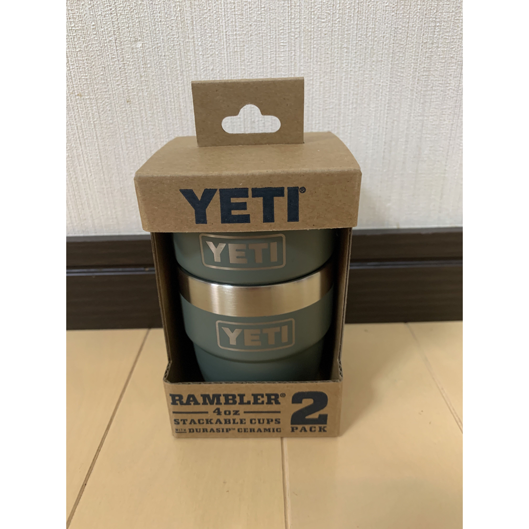 YETI(イエティ)の【日本未発売】YETI 4oz cup camp green 2個セット スポーツ/アウトドアのアウトドア(食器)の商品写真