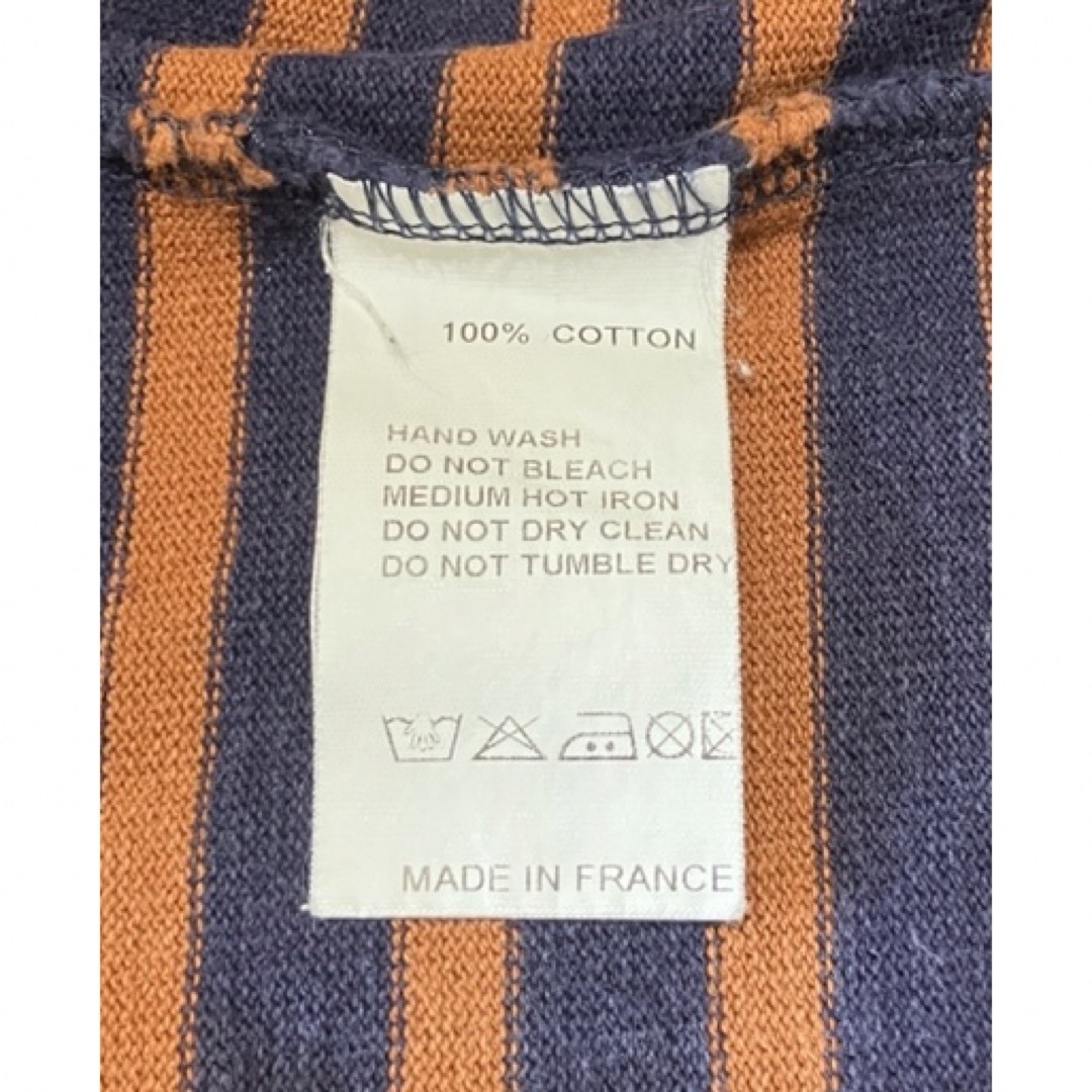 ORCIVAL(オーシバル)のフランス製ORCIVALオーシバル ボーダーカットソー バスクシャツ茶×ネイビー レディースのトップス(カットソー(長袖/七分))の商品写真