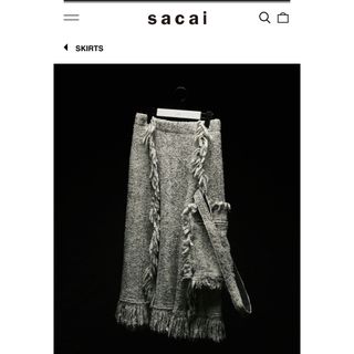 サカイ(sacai)のsacai スカート(ロングスカート)