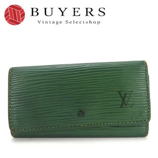 ルイヴィトン(LOUIS VUITTON)の【中古】 ルイ・ヴィトン キーケース ミュルティクレ4 M63824 エピレザー グリーン ボルネオグリーン 4連 LOUIS VUITTON(キーケース/名刺入れ)