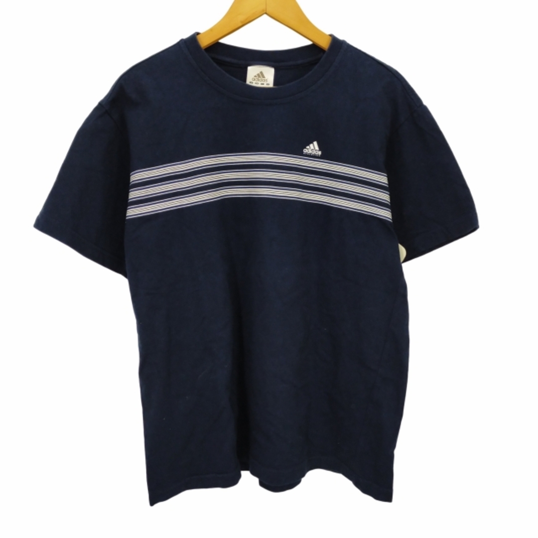 adidas(アディダス)のadidas(アディダス) 90s 万国旗タグ ボーダープリントカットソー メンズのトップス(Tシャツ/カットソー(半袖/袖なし))の商品写真