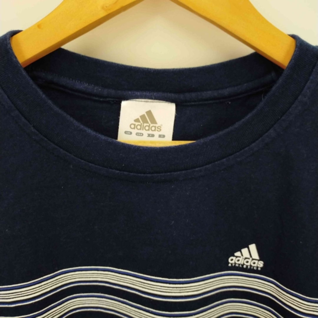 adidas(アディダス)のadidas(アディダス) 90s 万国旗タグ ボーダープリントカットソー メンズのトップス(Tシャツ/カットソー(半袖/袖なし))の商品写真