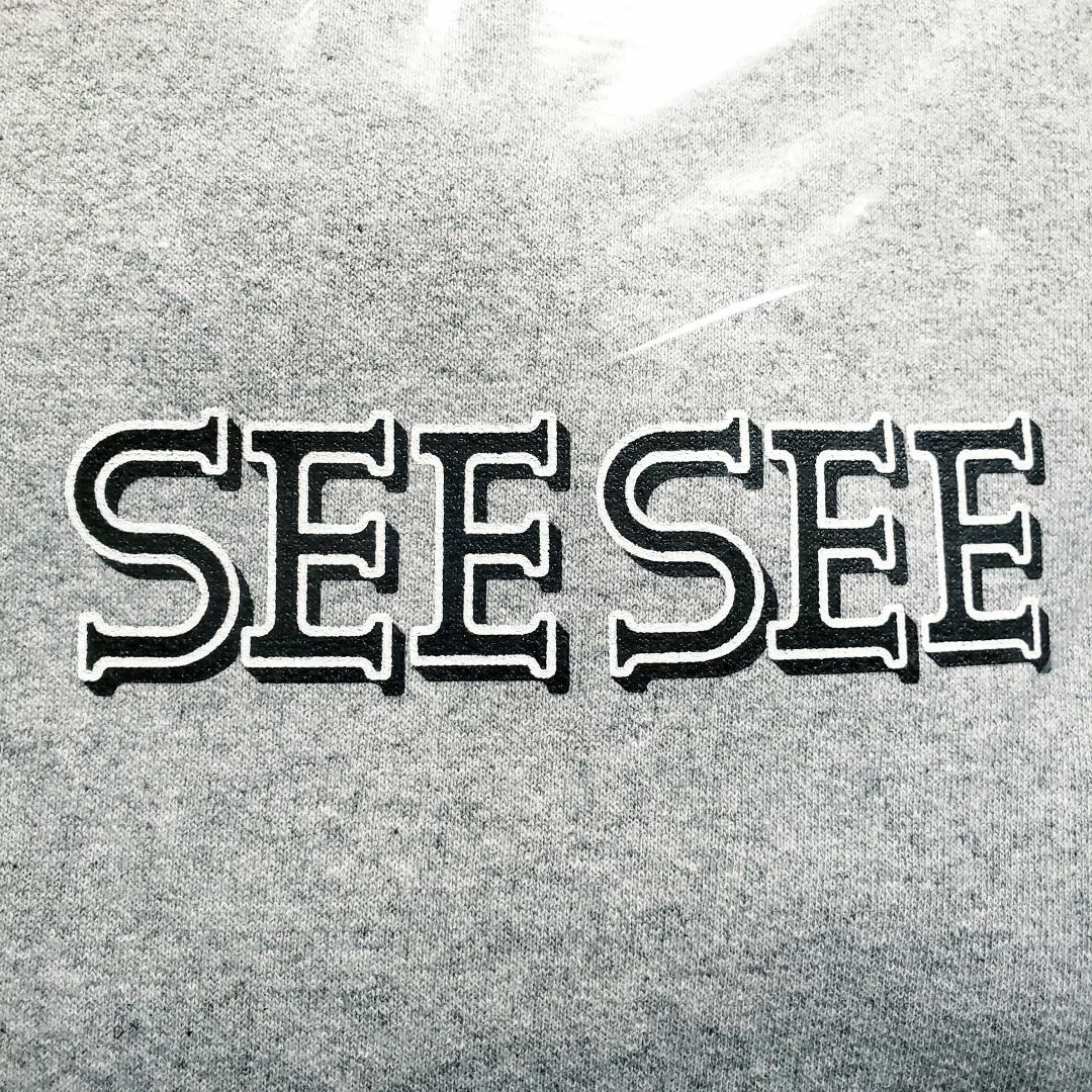 1LDK SELECT(ワンエルディーケーセレクト)のSEE SEE FONT LOGO CREW GREY スウェット XXL 新作 メンズのトップス(スウェット)の商品写真